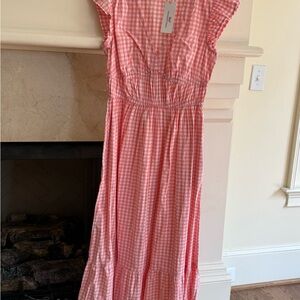 Vineyard Vines Pink Gingham Dress